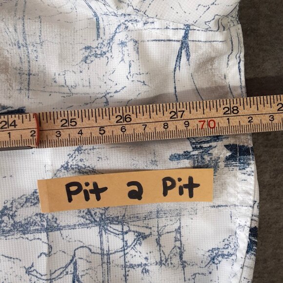 Chaps Men's Button-Down Size 2XB/2TF Vintage 70's Sail Boats Pocket Nautical - Picture 7 of 10